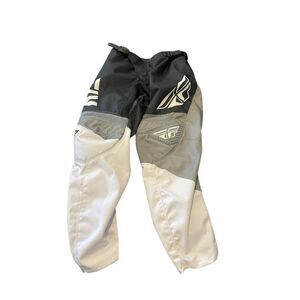 Fly Racing Mens Black Gray White ATV Dirt Bike F-16 Motocross Pants Size 26